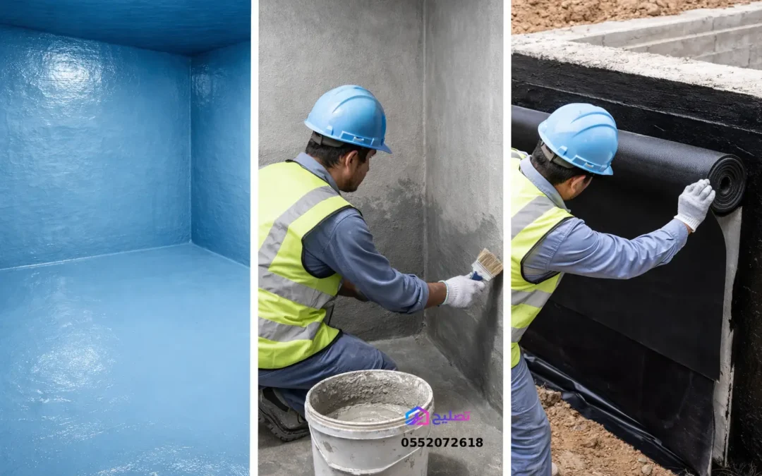 شركة عزل خزانات المياه بالرياض بمواد امنة و ضمان 12 عام