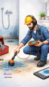 علامات تسرب المياه تحت البلاط