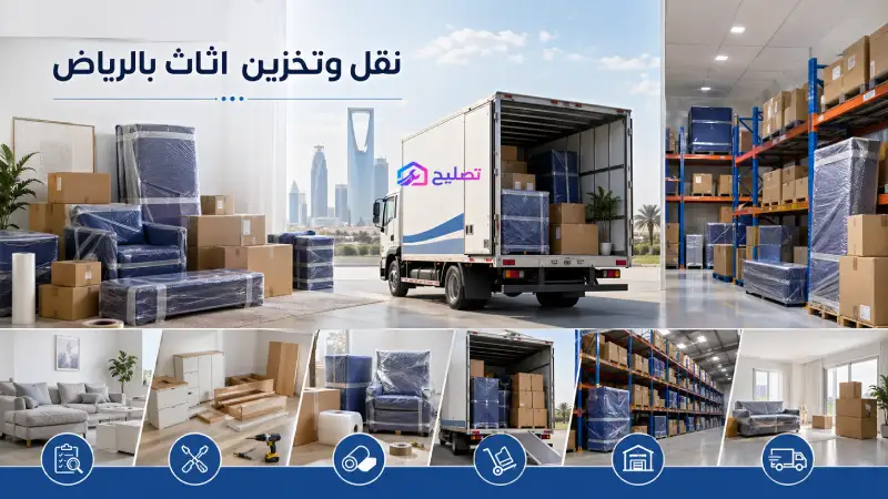 شركة نقل وتخزين اثاث بالرياض حل متكامل لنقل العفش وتخزينه