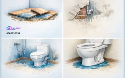 علامات تسرب المياه تحت البلاط