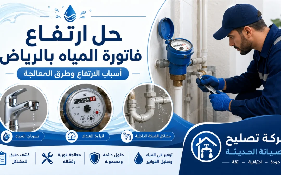 حل ارتفاع فاتورة المياه بالرياض | الأسباب وخطوات الاعتراض الرسمية