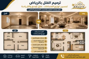 تحسين توزيع المساحات بالفلل