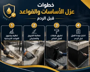 شركة عزل اساسات وقواعد بالرياض حماية تدوم لسنوات 1 شركة عزل اساسات وقواعد بالرياض