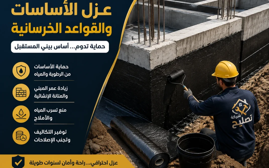 شركة عزل اساسات وقواعد بالرياض حماية تدوم لسنوات