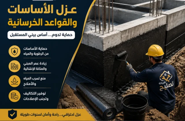 شركة عزل اساسات وقواعد بالرياض