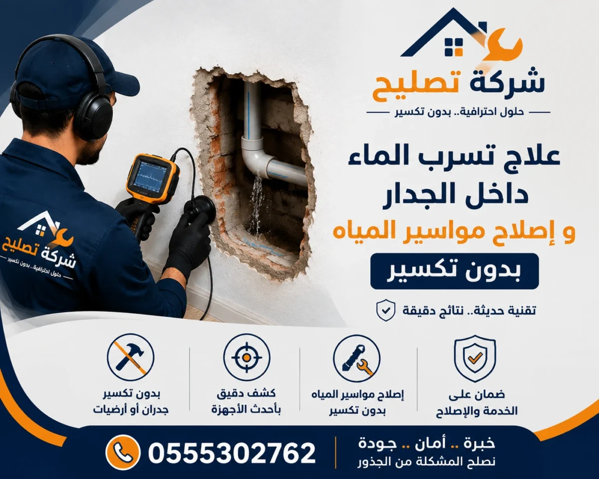 تسرب الماء داخل الجدار