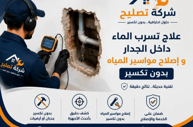 تسرب الماء داخل الجدار