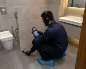 شركة كشف تسربات المياه بالرياض اصلاح بدون تكسير و تقرير معتمد 4 فحص مكان تسرب المياه