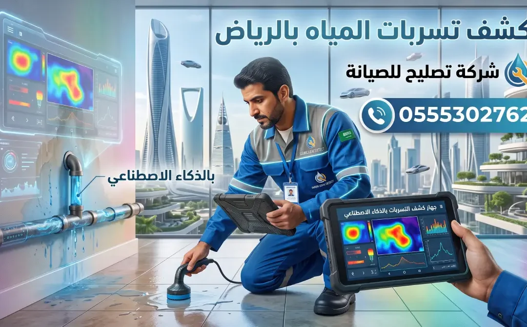 شركة كشف تسربات المياه بالرياض اصلاح بدون تكسير و تقرير معتمد