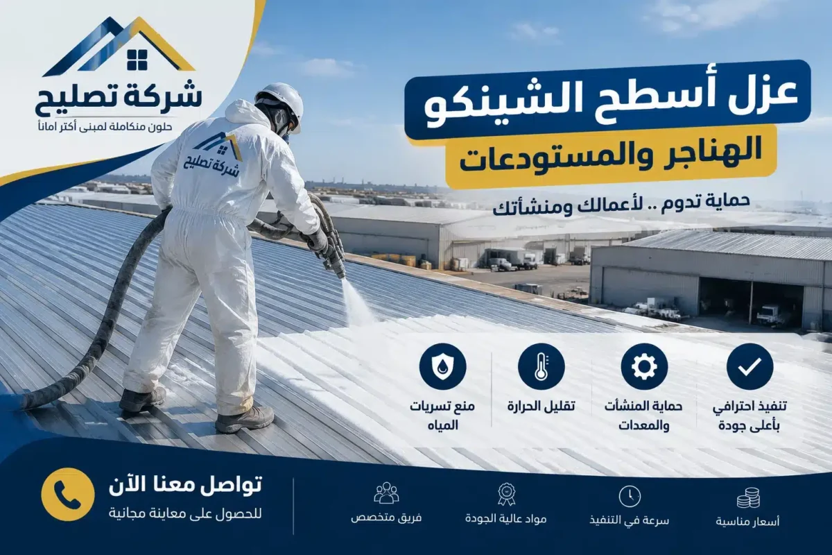 عزل اسطح شينكو هناجر ومستودعات 1 عزل اسطح شينكو هناجر ومستودعات