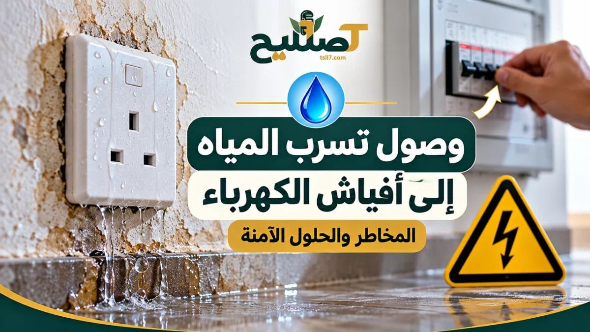 وصول تسرب المياه إلى أفياش الكهرباء: خطوات التعامل العاجل 1 وصول تسرب المياه إلى أفياش الكهرباء